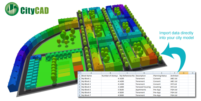 CityCAD 2.2 released with new data import engine